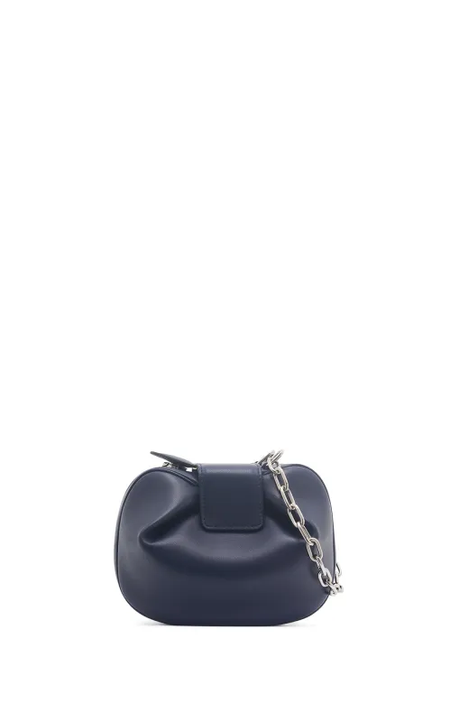 Soft Demi with Chain in Electric Navy Nappa Leather sold by Gabriela Hearst