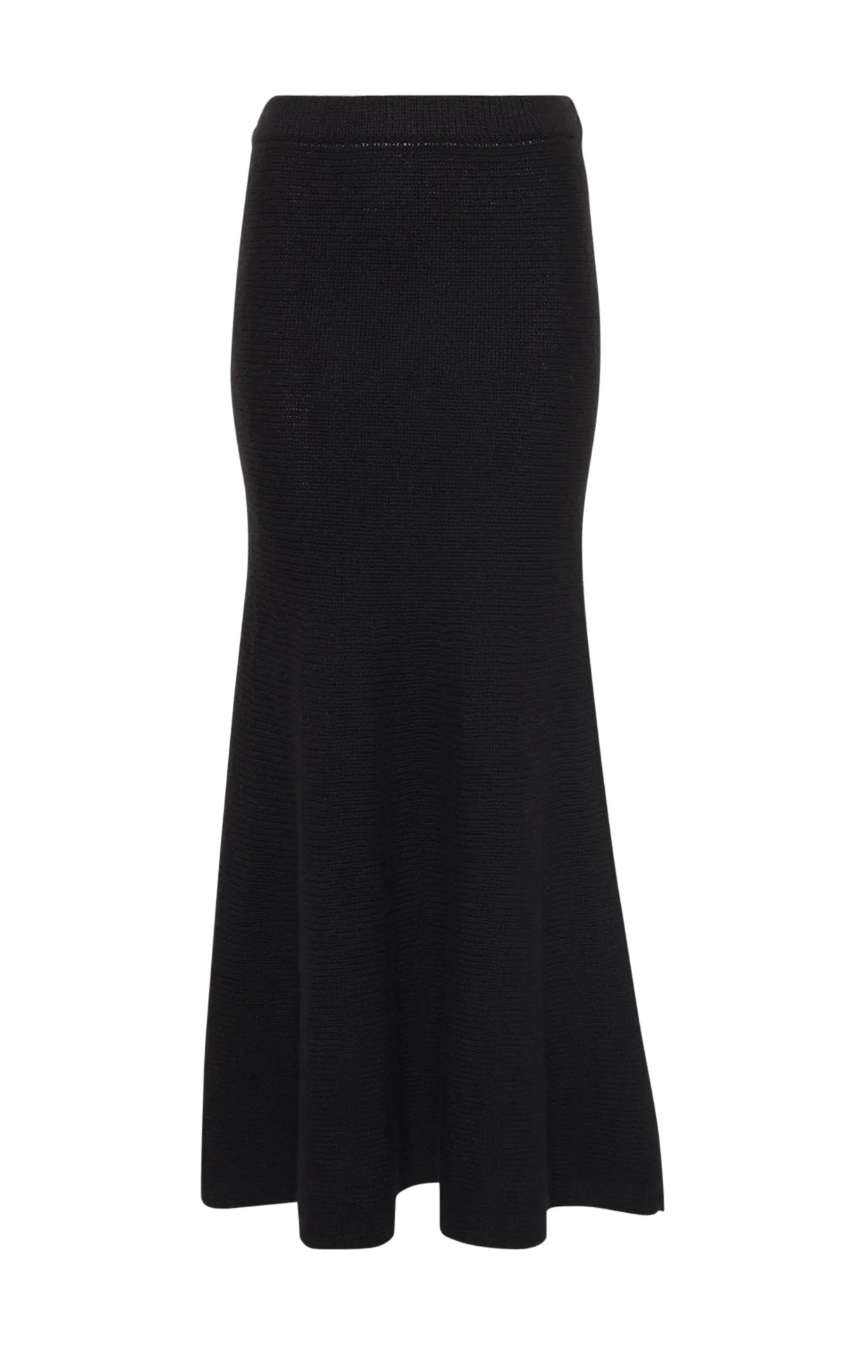 Manni Knit Skirt in Black Cashmere sold by Gabriela Hearst
