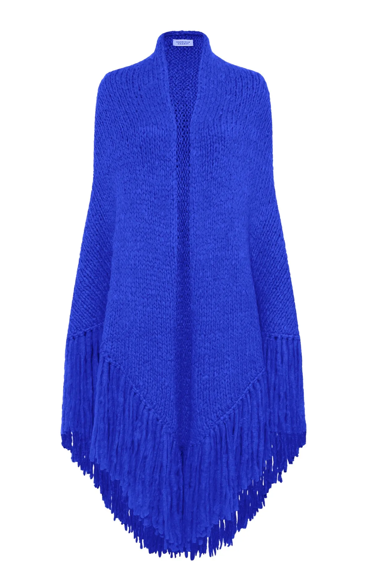 Lauren Knit Wrap in Cobalt Welfat Cashmere sold by Gabriela Hearst