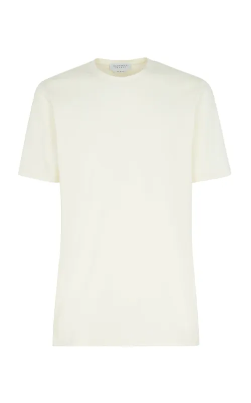 Kirby T-Shirt in Ivory Sea Island Cotton sold by Gabriela Hearst