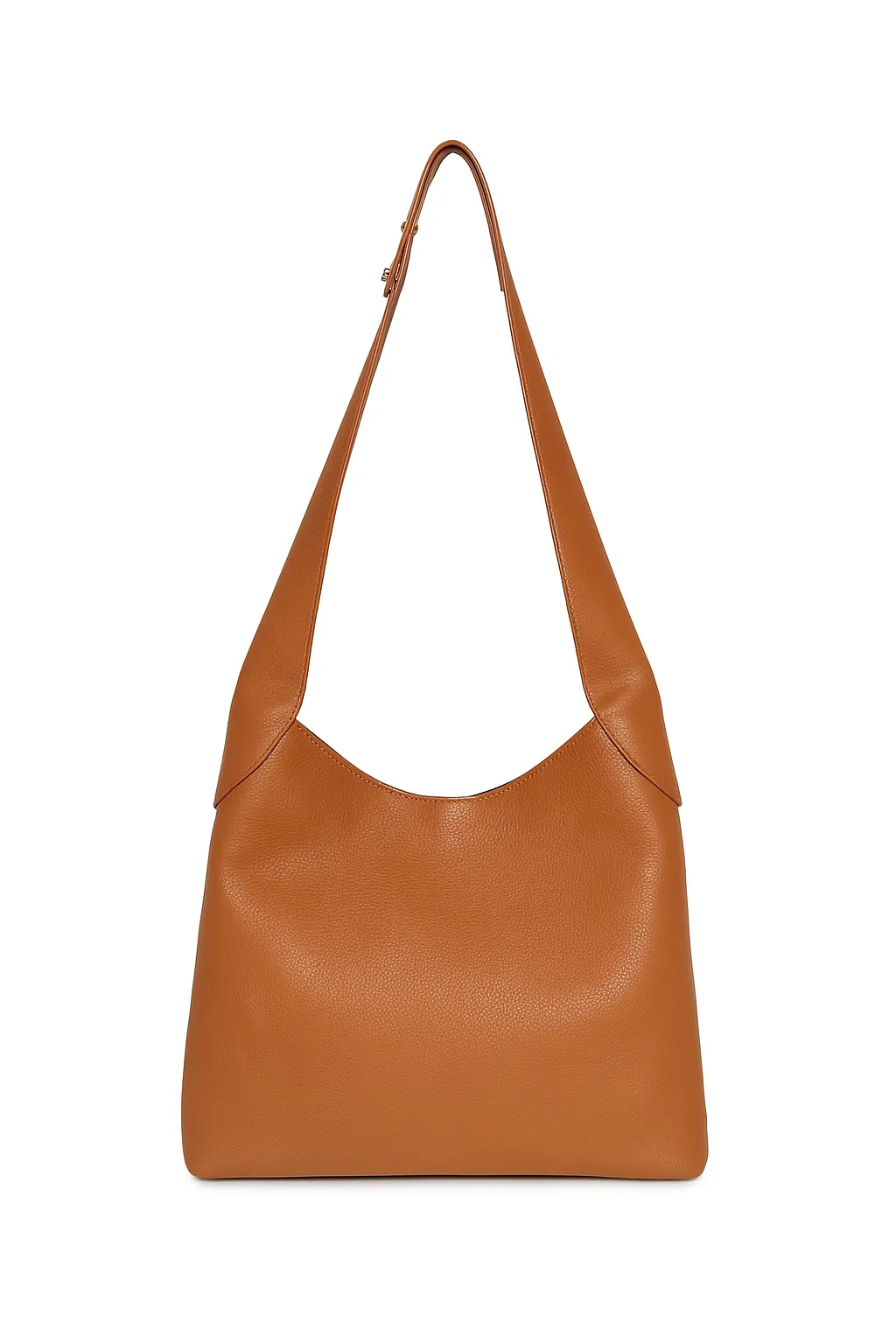Small Hobo Bag in Cognac Textured Nappa Leather sold by Gabriela Hearst