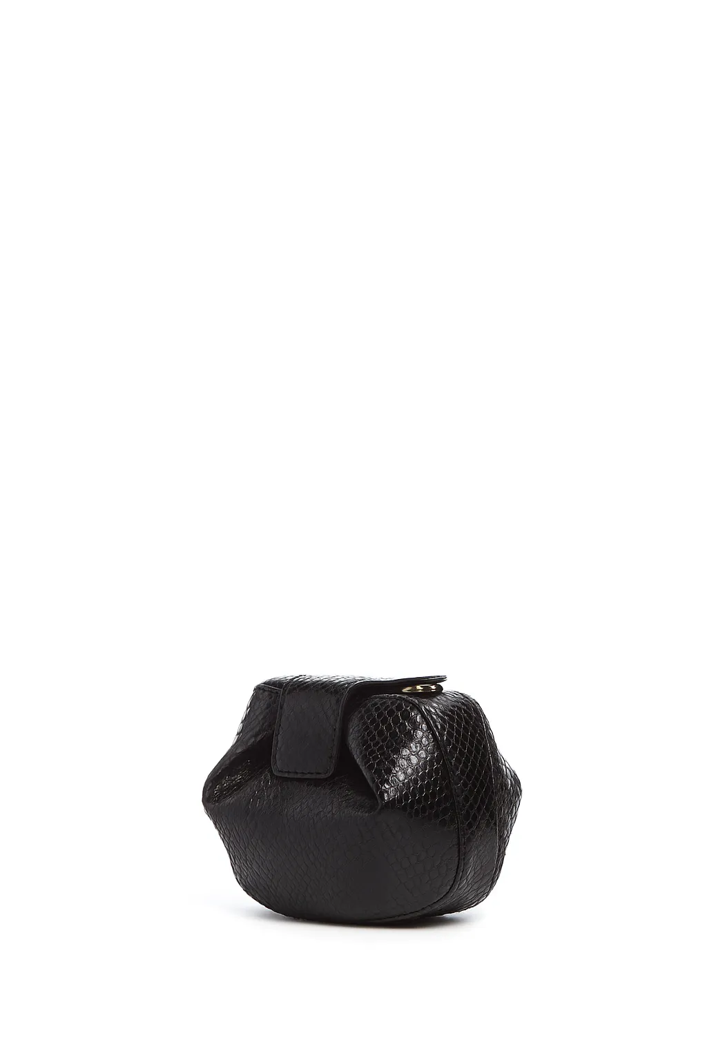 Soft Demi Clutch in Black Snakeskin sold by Gabriela Hearst