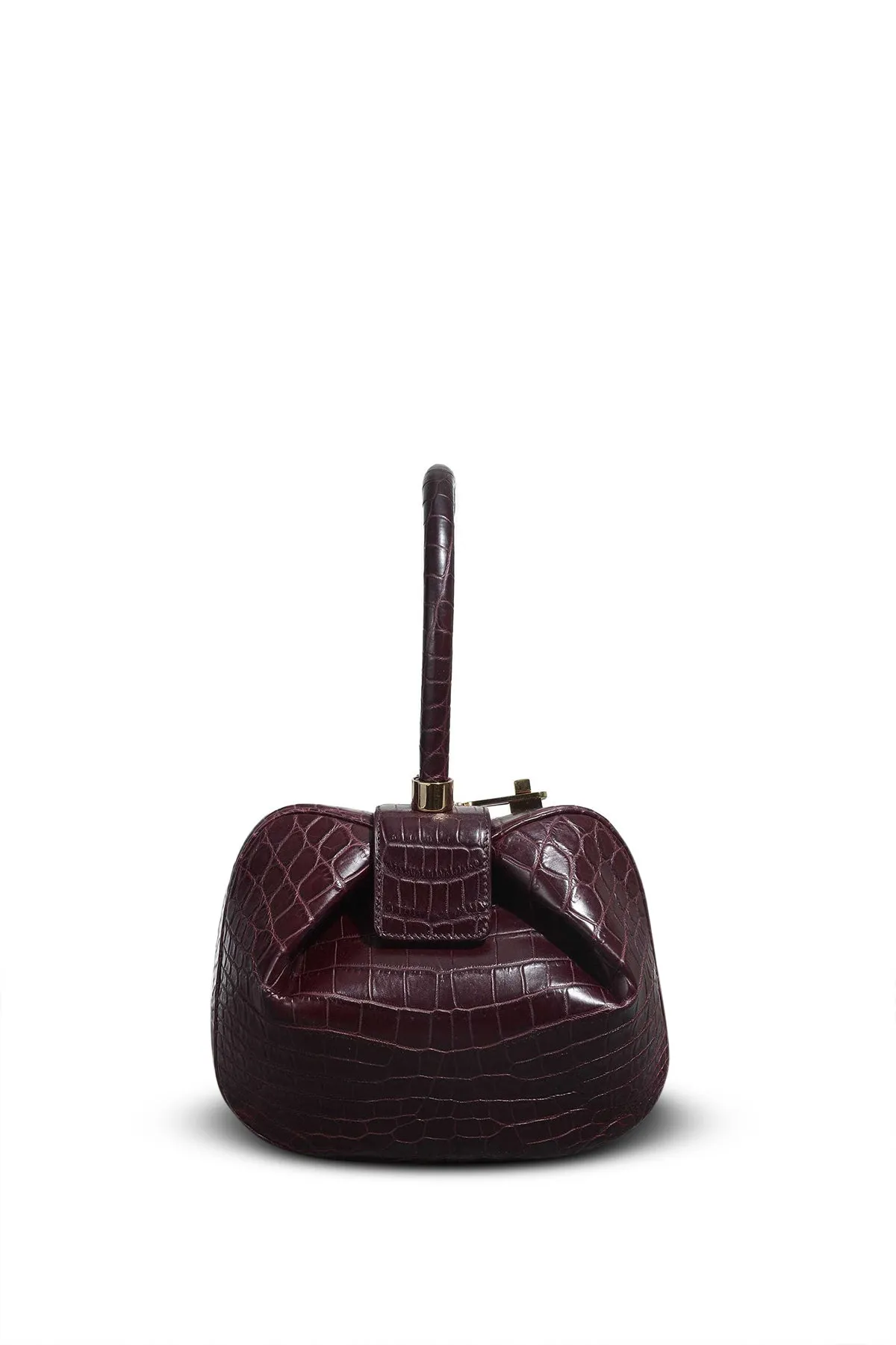 Demi Bag in Bordeaux Crocodile Leather sold by Gabriela Hearst product image thumbnail 2