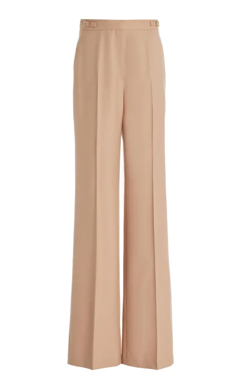 Vesta Pant in Camel Virgin Wool Twill sold by Gabriela Hearst