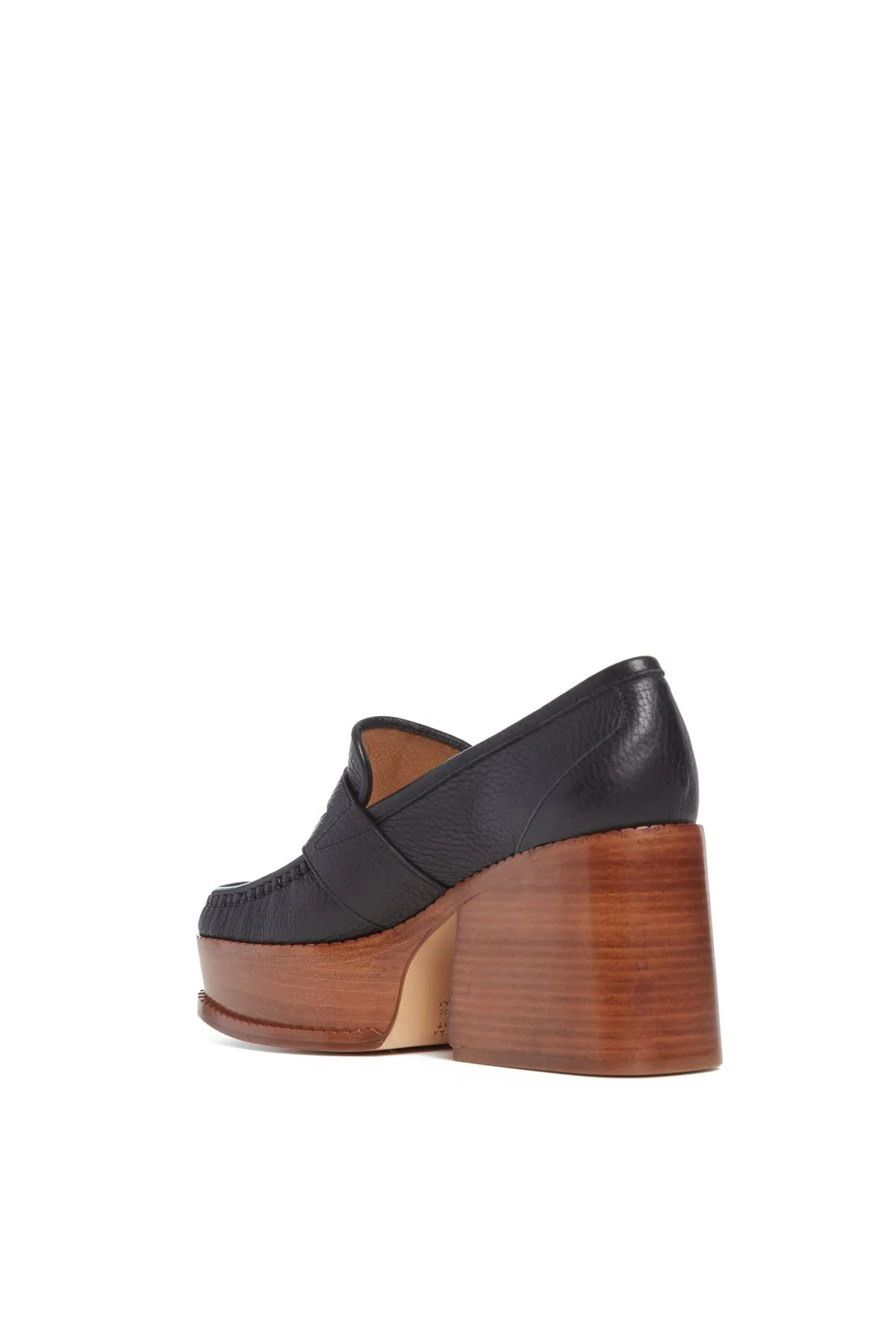 Augusta Platform Loafer in Black Leather sold by Gabriela Hearst product image thumbnail 3