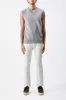 Fielding Knit Vest in Heather Grey Cashmere sold by Gabriela Hearst