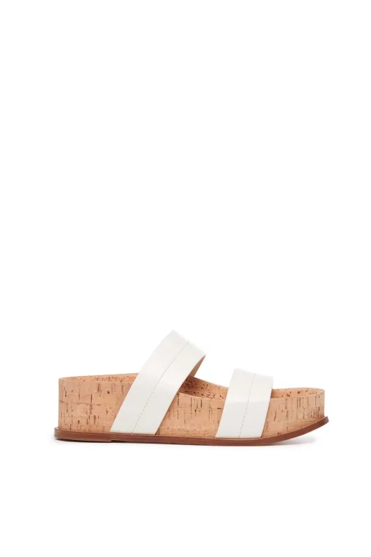 Striker Platform Sandal in Cream Leather sold by Gabriela Hearst