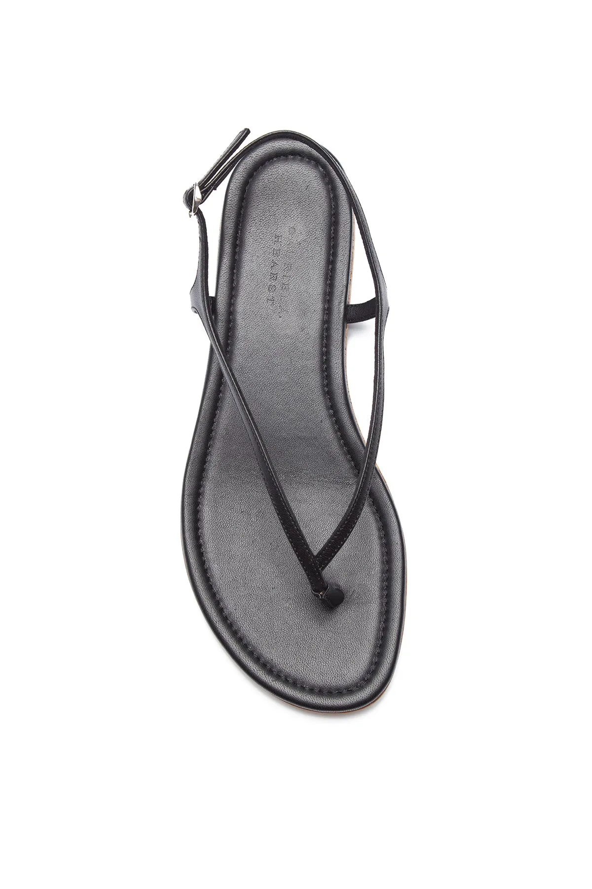 Gia Flat Sandal in Black Nappa Leather sold by Gabriela Hearst product image thumbnail 4