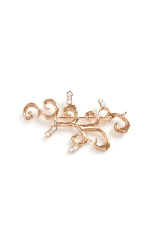 Sylvian Brooch Large in Rose Gold sold by Gabriela Hearst