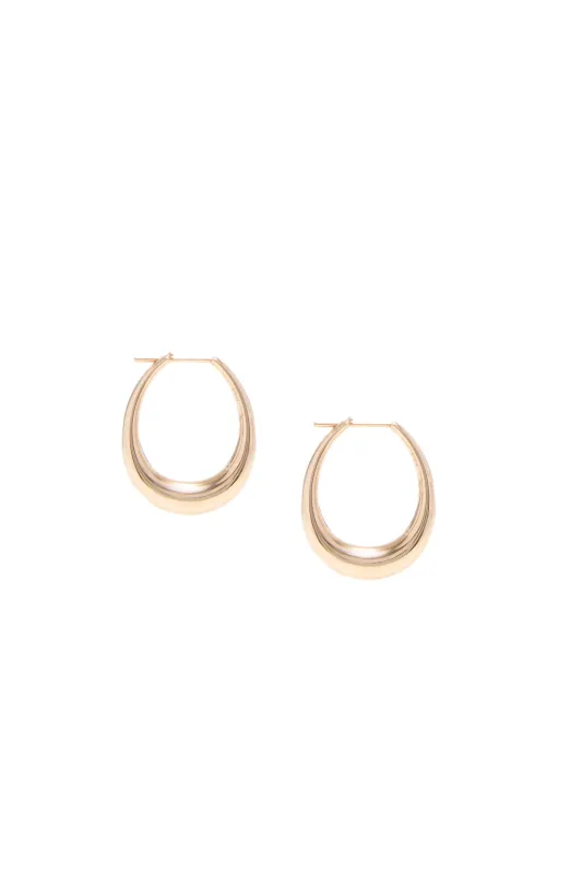 Small Drop Earrings in 18K Rose Gold sold by Gabriela Hearst