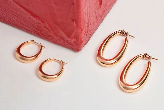 Small Drop Earrings in 18K Rose Gold sold by Gabriela Hearst product image thumbnail 2