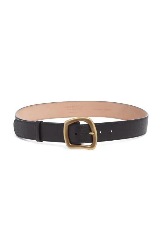 Medium Simone Belt in Black Textured Leather sold by Gabriela Hearst