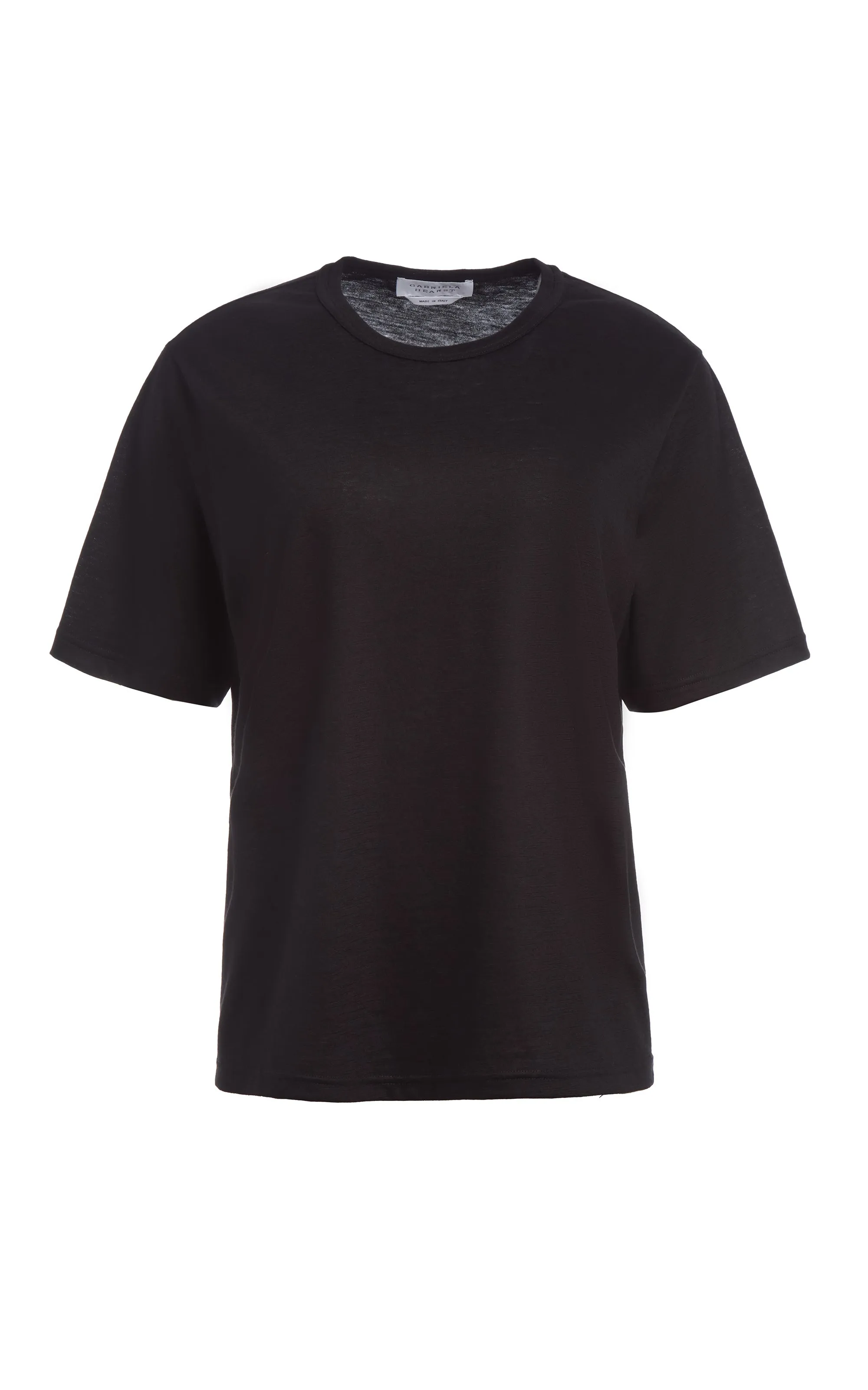 Kirby T-Shirt in Black Cashmere sold by Gabriela Hearst