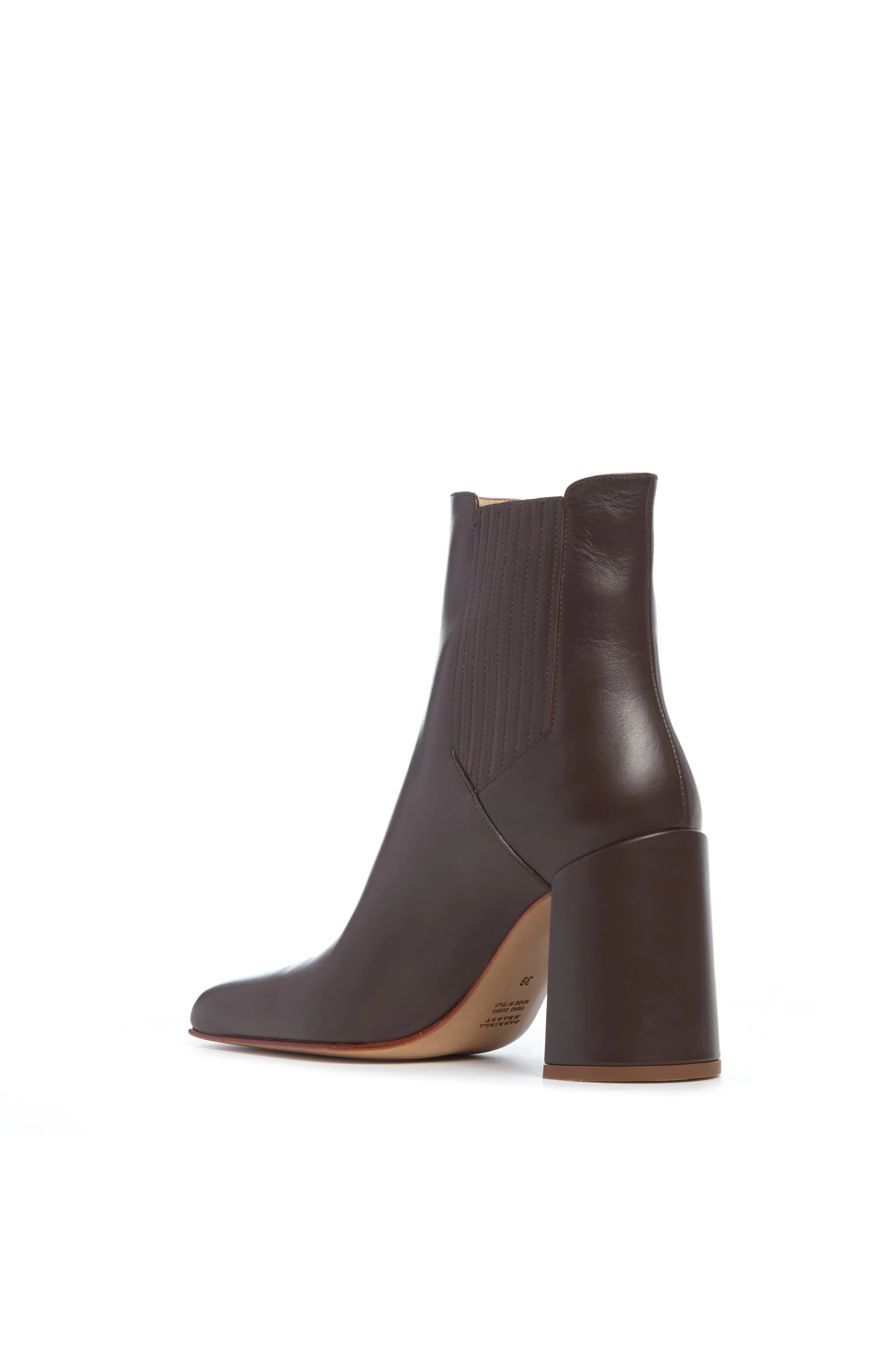 Luke High Heel Boot in Chocolate Leather sold by Gabriela Hearst product image thumbnail 3