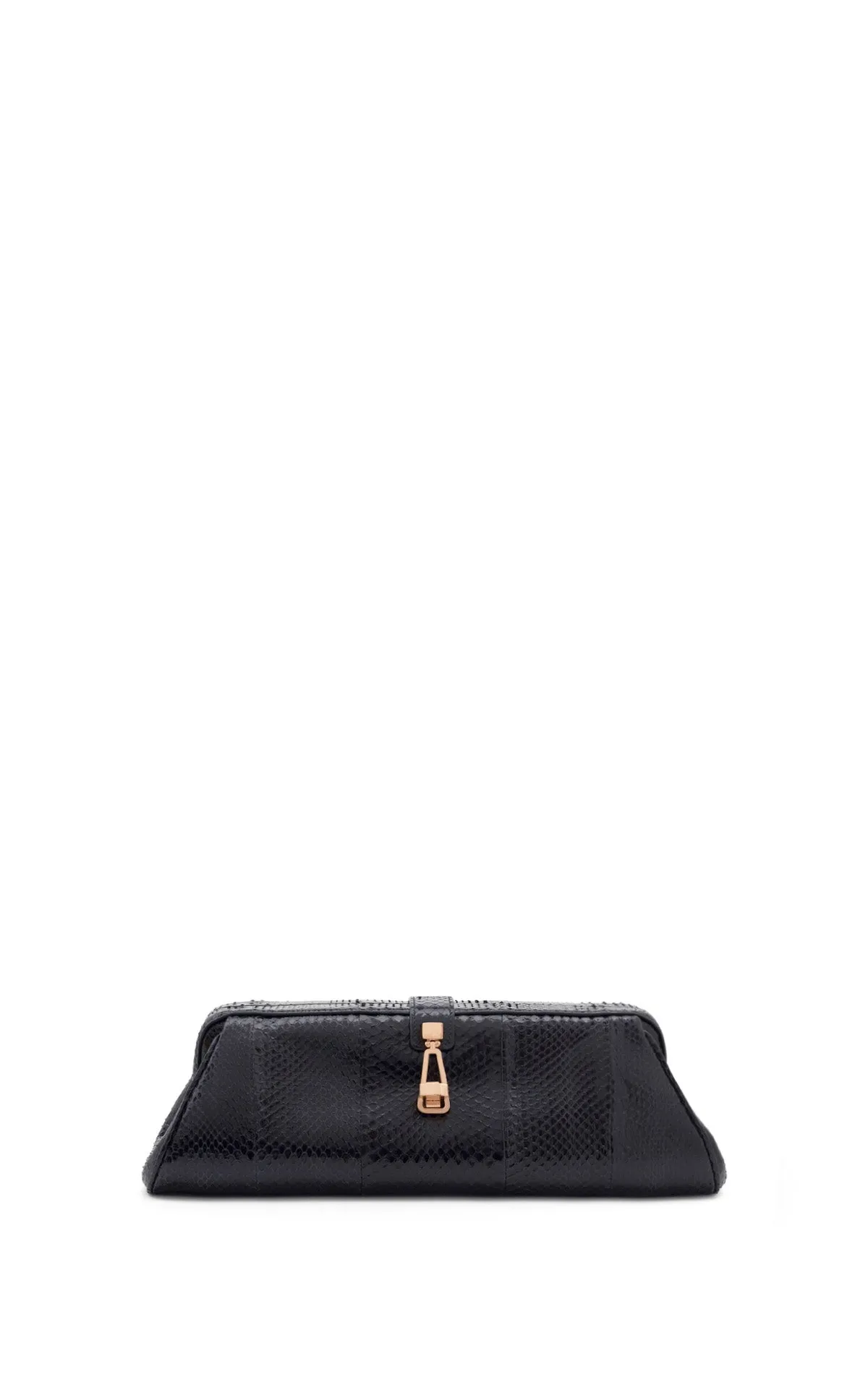 Paola Clutch in Black Snakeksin sold by Gabriela Hearst