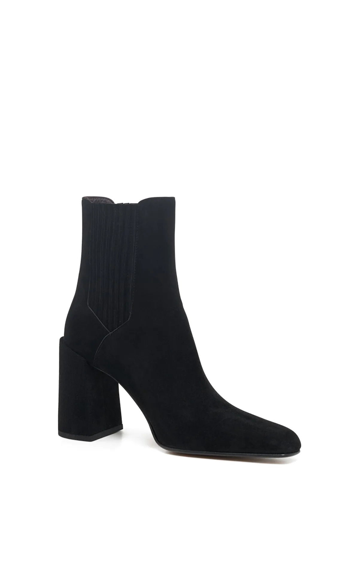 Luke High Heel Ankle Boot in Black Suede sold by Gabriela Hearst product image thumbnail 2