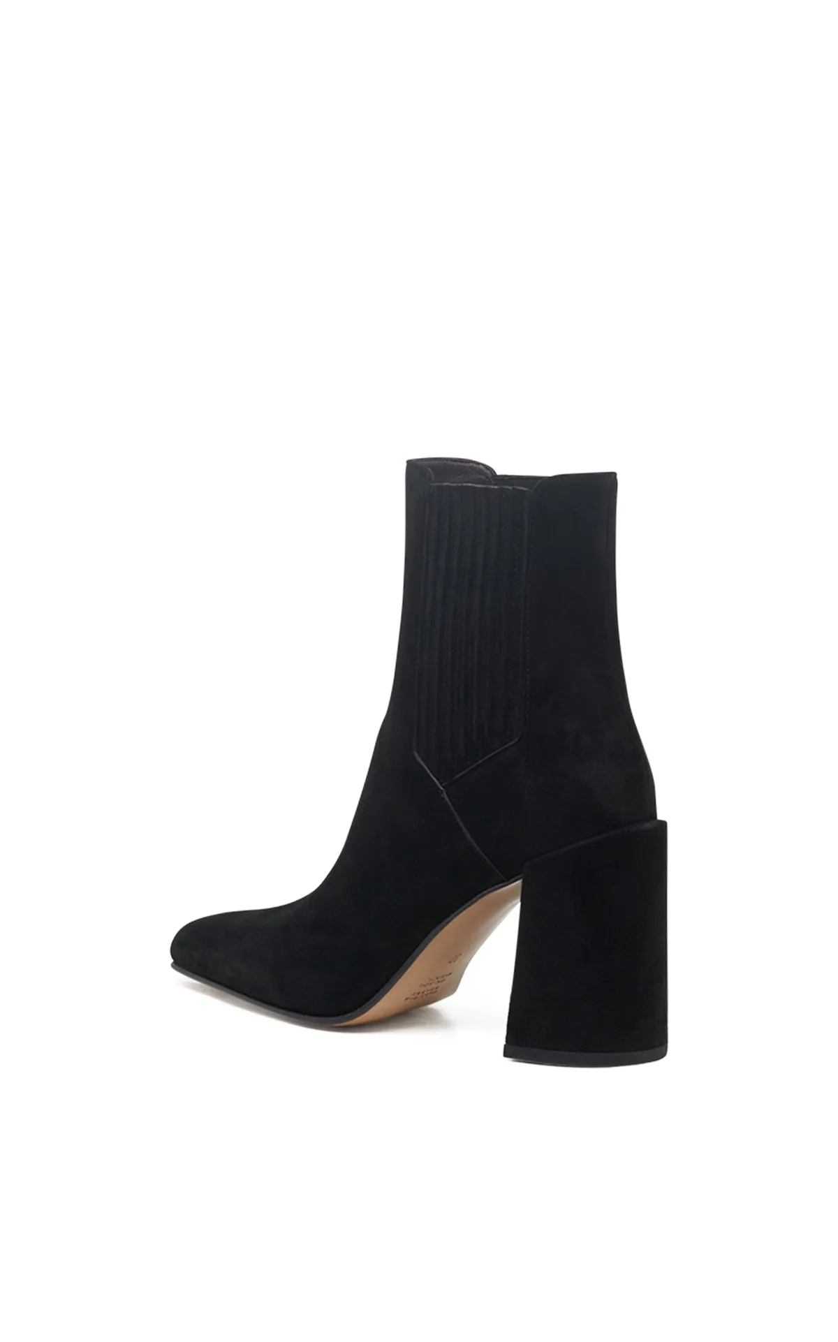 Luke High Heel Ankle Boot in Black Suede sold by Gabriela Hearst product image thumbnail 3