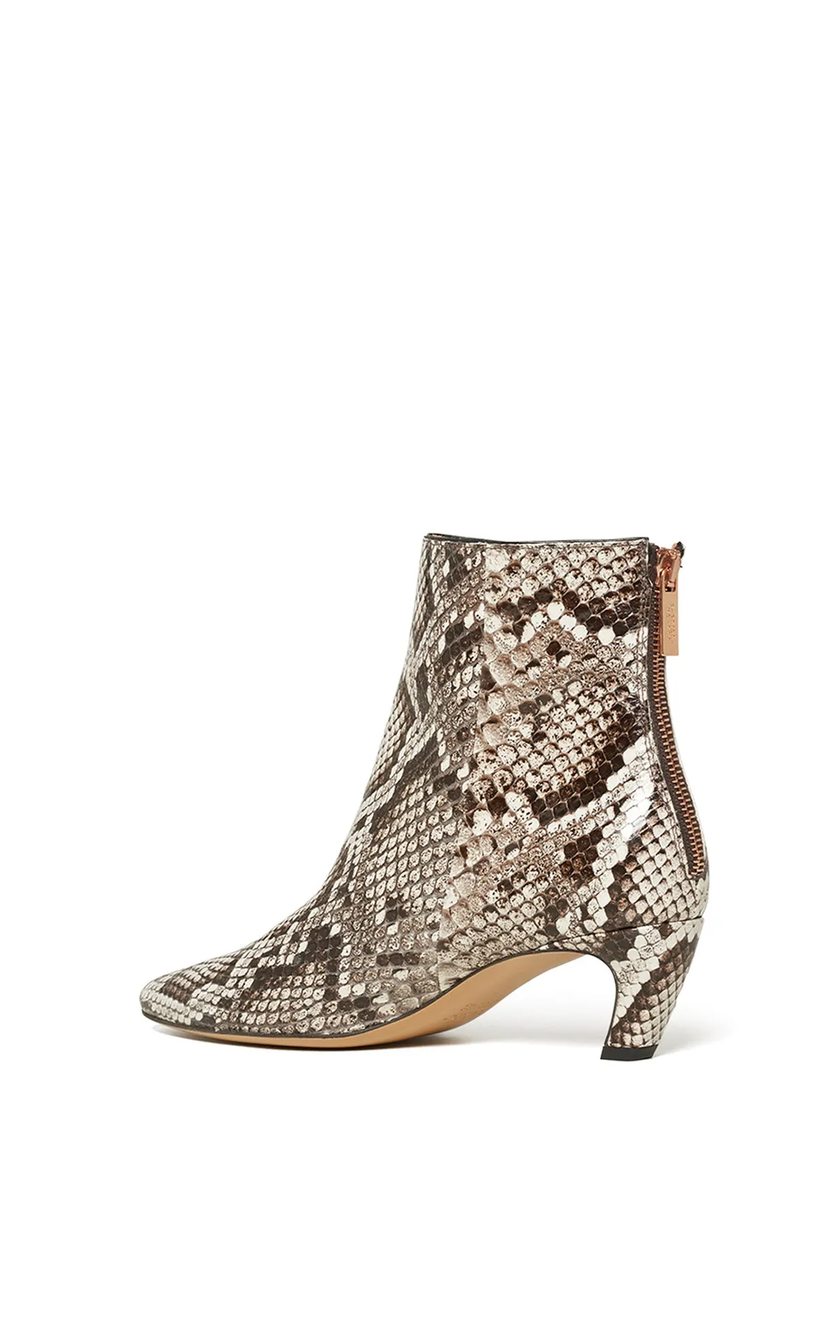 Clayton Ankle Boot in Black & White Inversa™ Snakeskin sold by Gabriela Hearst product image thumbnail 3