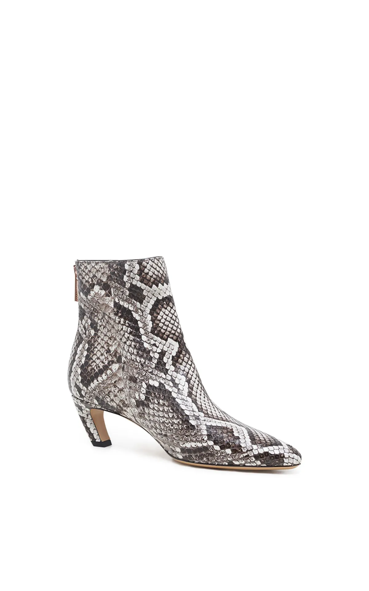 Clayton Ankle Boot in Black & White Inversa™ Snakeskin sold by Gabriela Hearst product image thumbnail 2