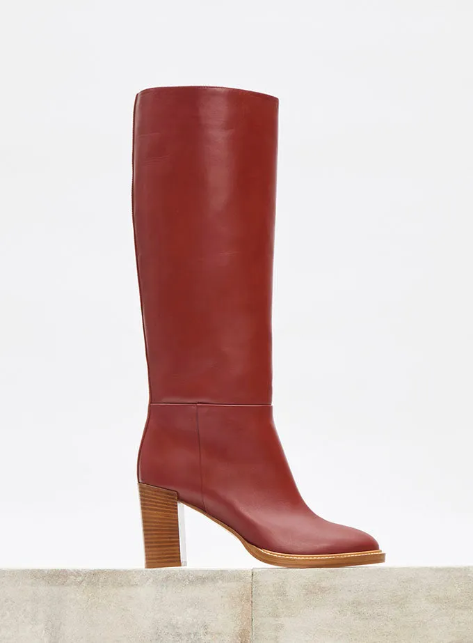 Bocca Tall Boot in Burnt Sienna Nappa Leather sold by Gabriela Hearst product image thumbnail 4
