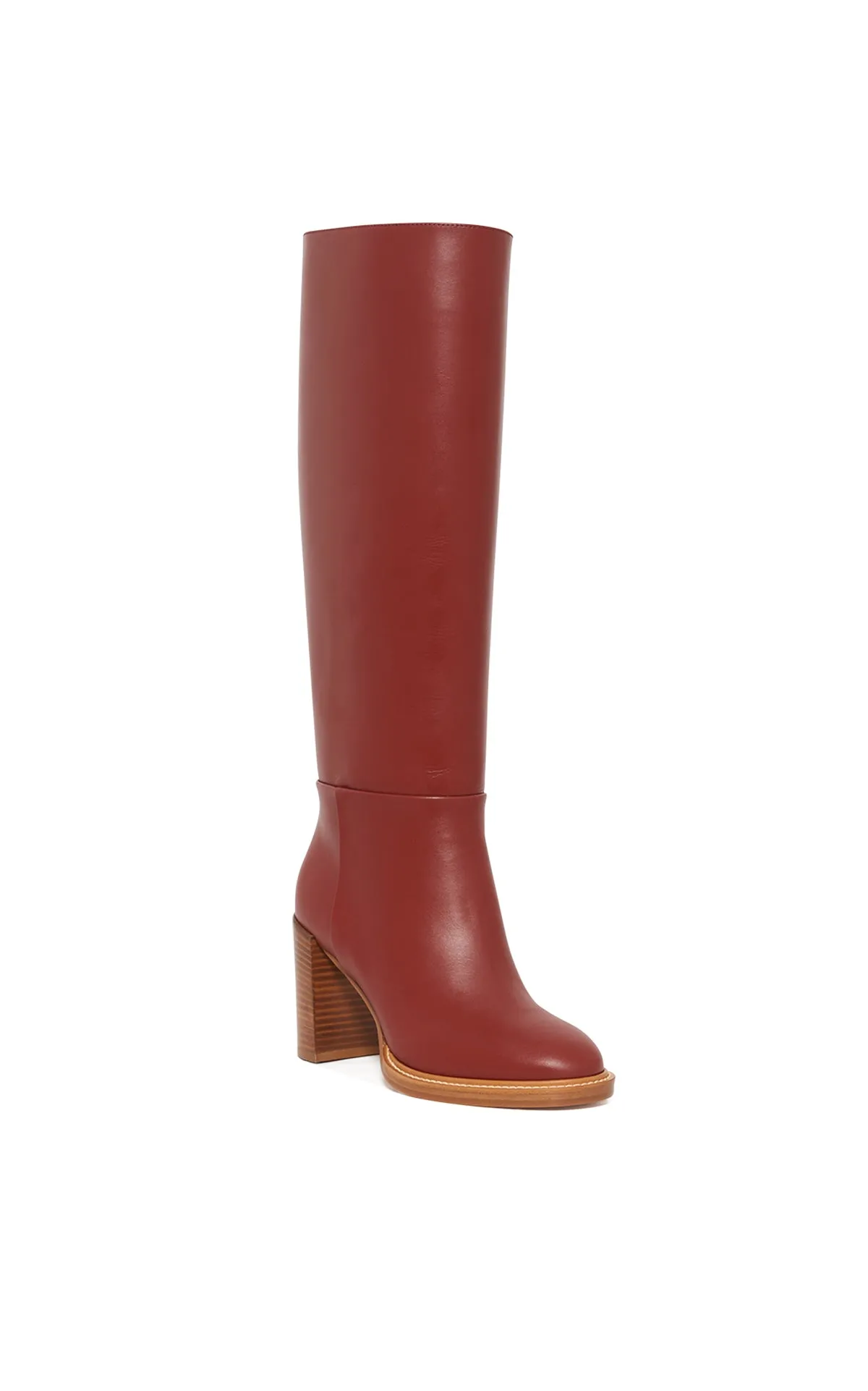 Bocca Tall Boot in Burnt Sienna Nappa Leather sold by Gabriela Hearst product image thumbnail 2