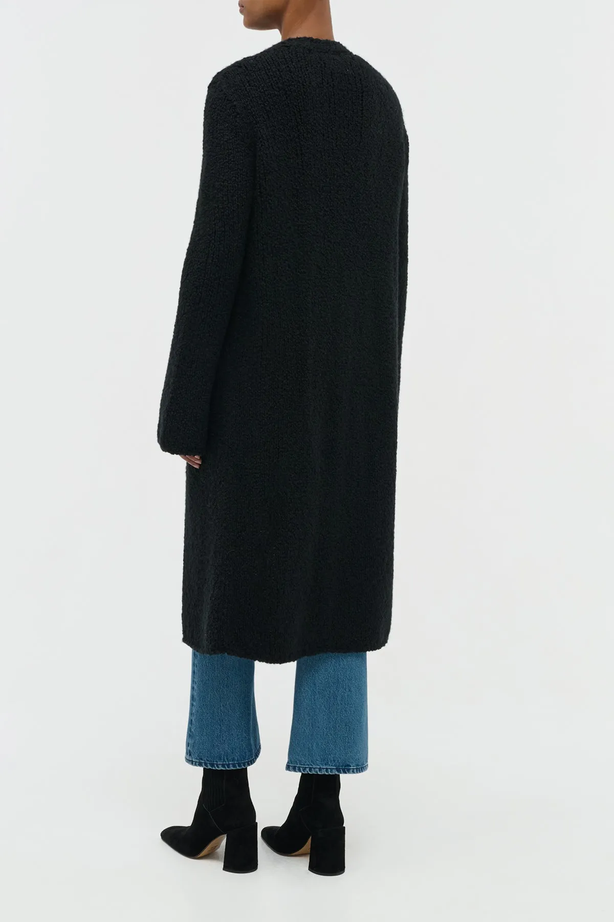 Uxia Knit Cardigan in Black Cashmere sold by Gabriela Hearst product image thumbnail 4