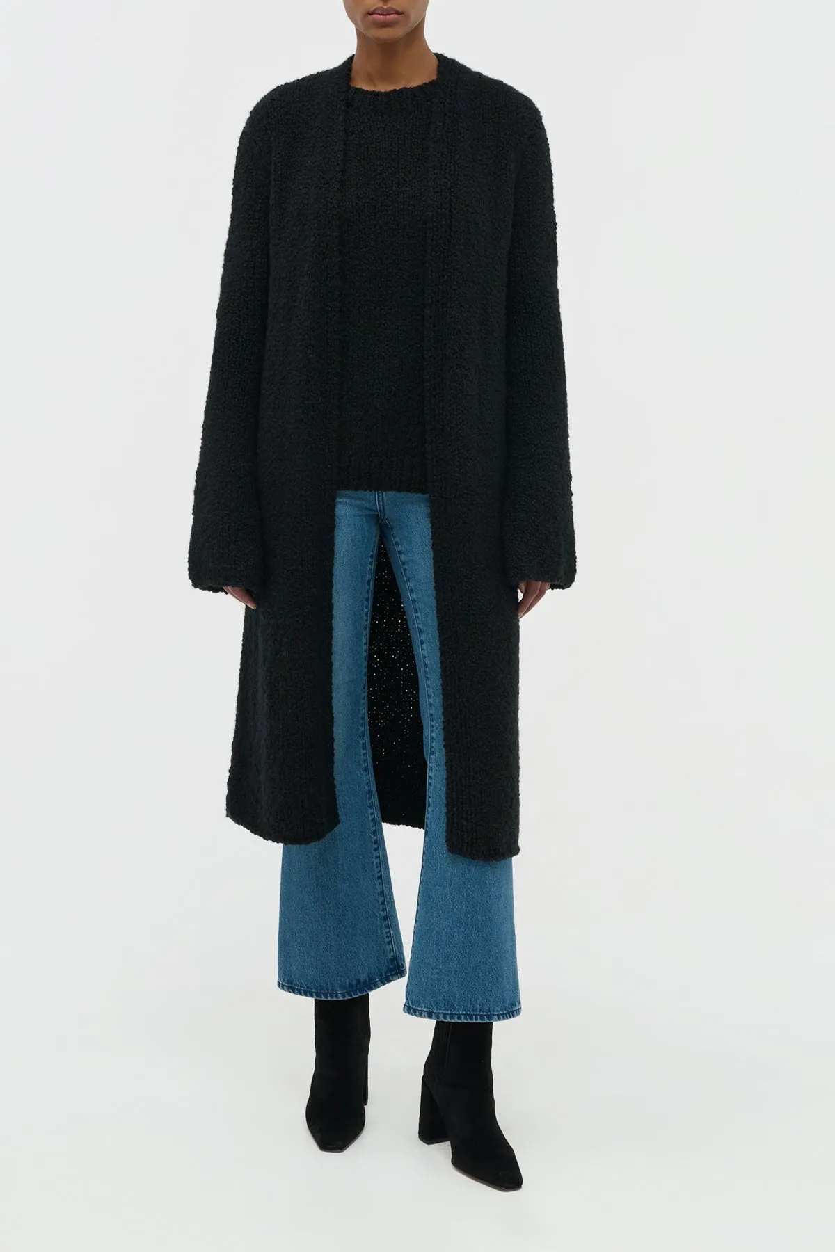 Uxia Knit Cardigan in Black Cashmere sold by Gabriela Hearst product image thumbnail 2