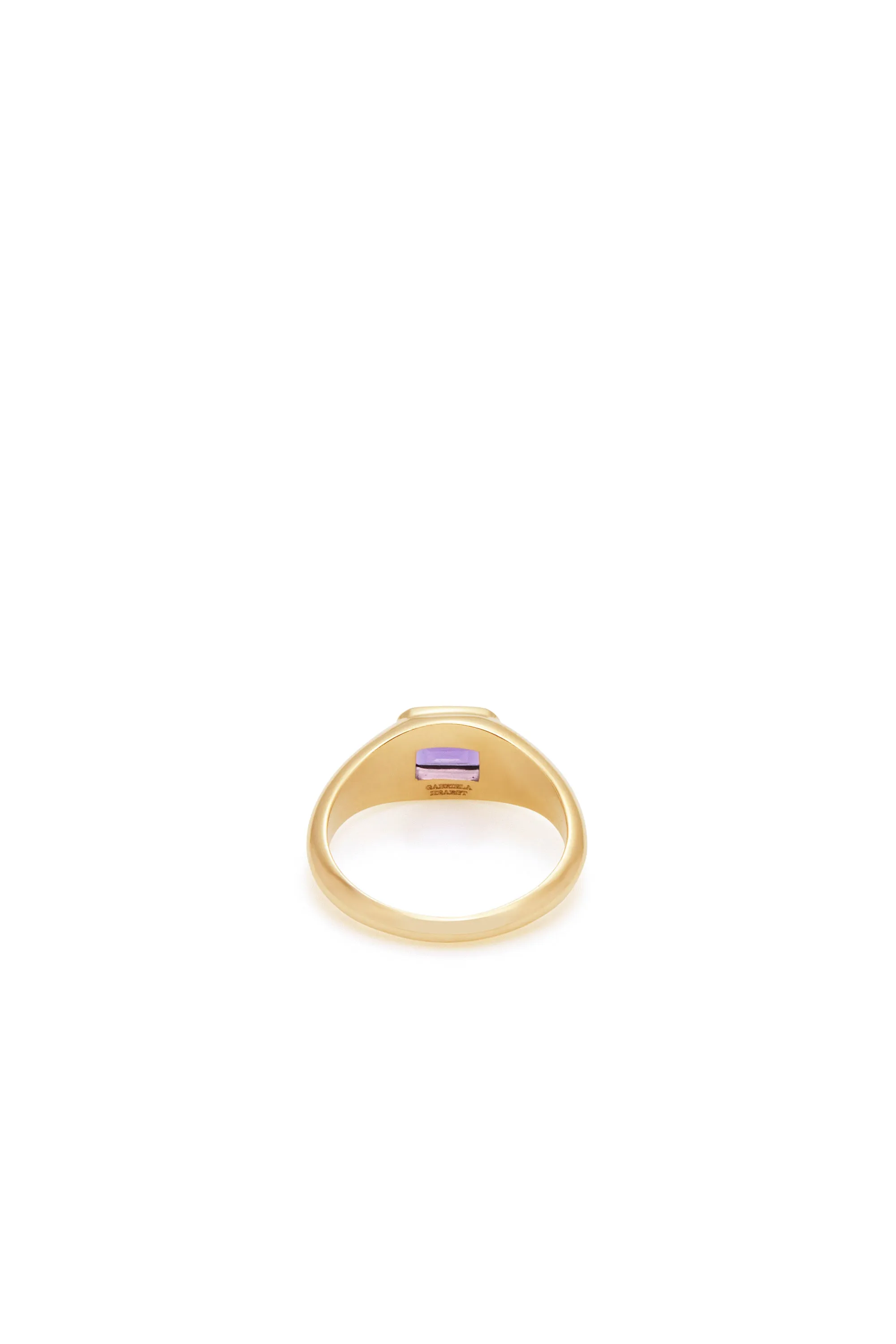 Small Ring in 18K Yellow Gold & Amethyst Stone sold by Gabriela Hearst product image thumbnail 4