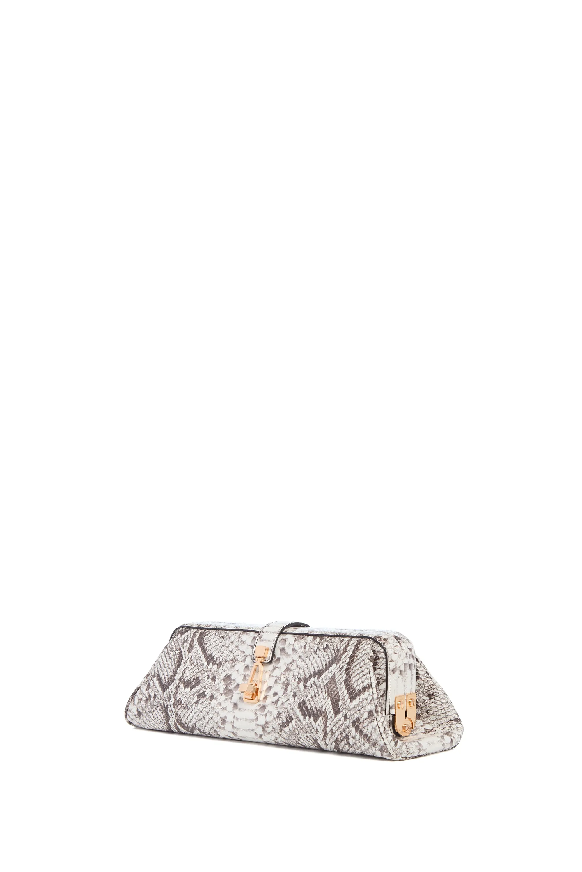 Paola Clutch in Black & White Inversa™ Snakeskin sold by Gabriela Hearst product image thumbnail 3