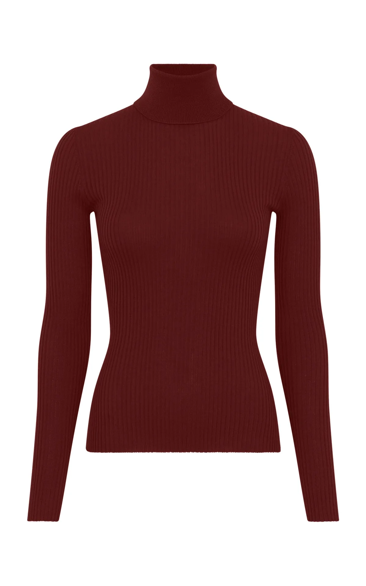 Peppe Knit Turtleneck in Burnt Sienna Cashmere Silk sold by Gabriela Hearst