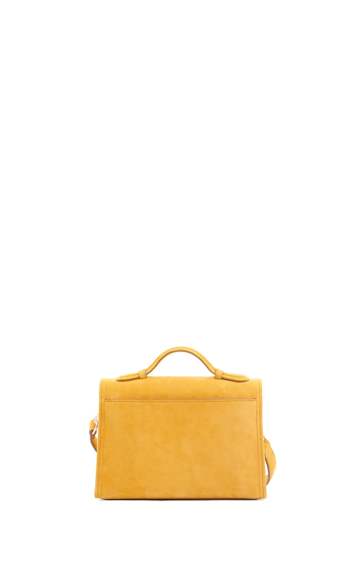 Small Leonora Flap Bag in Golden Birch Suede sold by Gabriela Hearst product image thumbnail 3