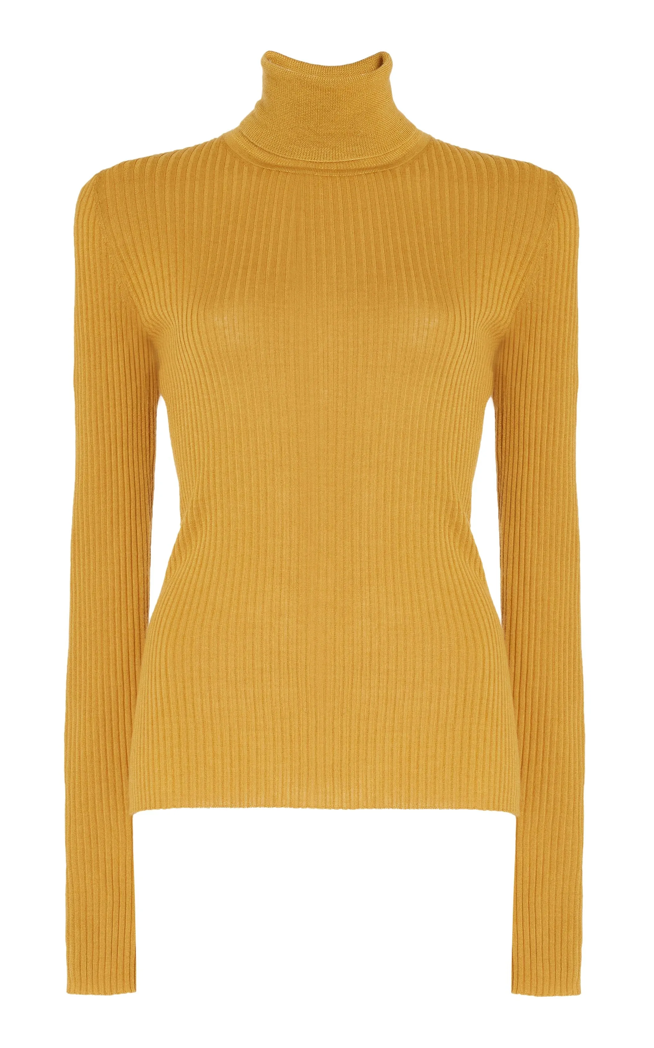 Peppe Knit Turtleneck in Golden Birch Cashmere Silk sold by Gabriela Hearst