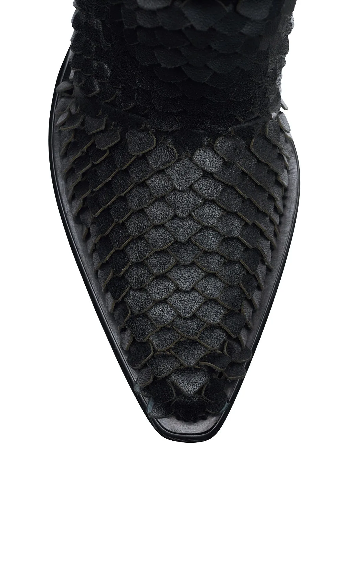 Capitana Cowboy Boot in Black Leather Snake Scales sold by Gabriela Hearst product image thumbnail 5