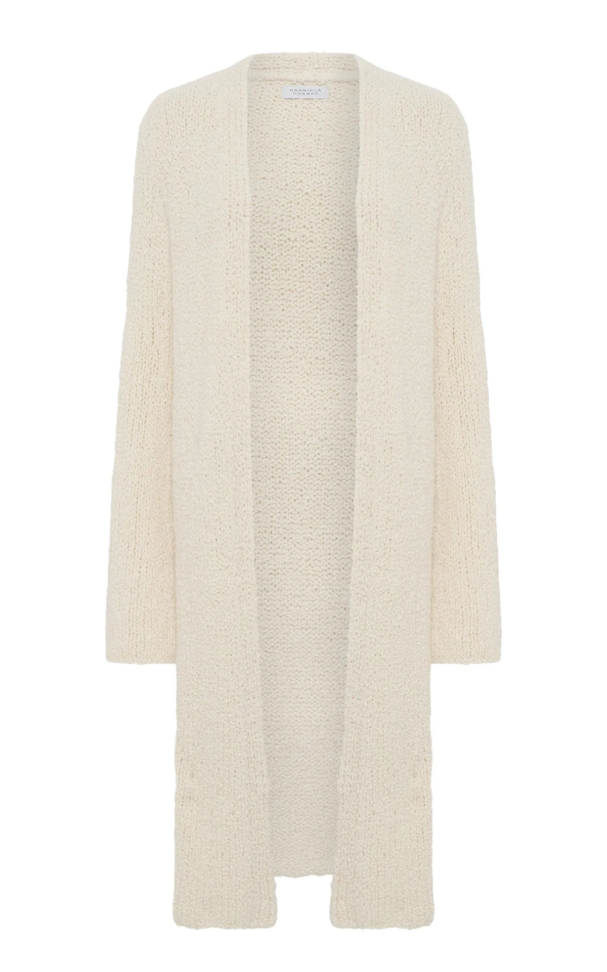 Uxia Knit Cardigan in Ivory Cashmere Boucle sold by Gabriela Hearst