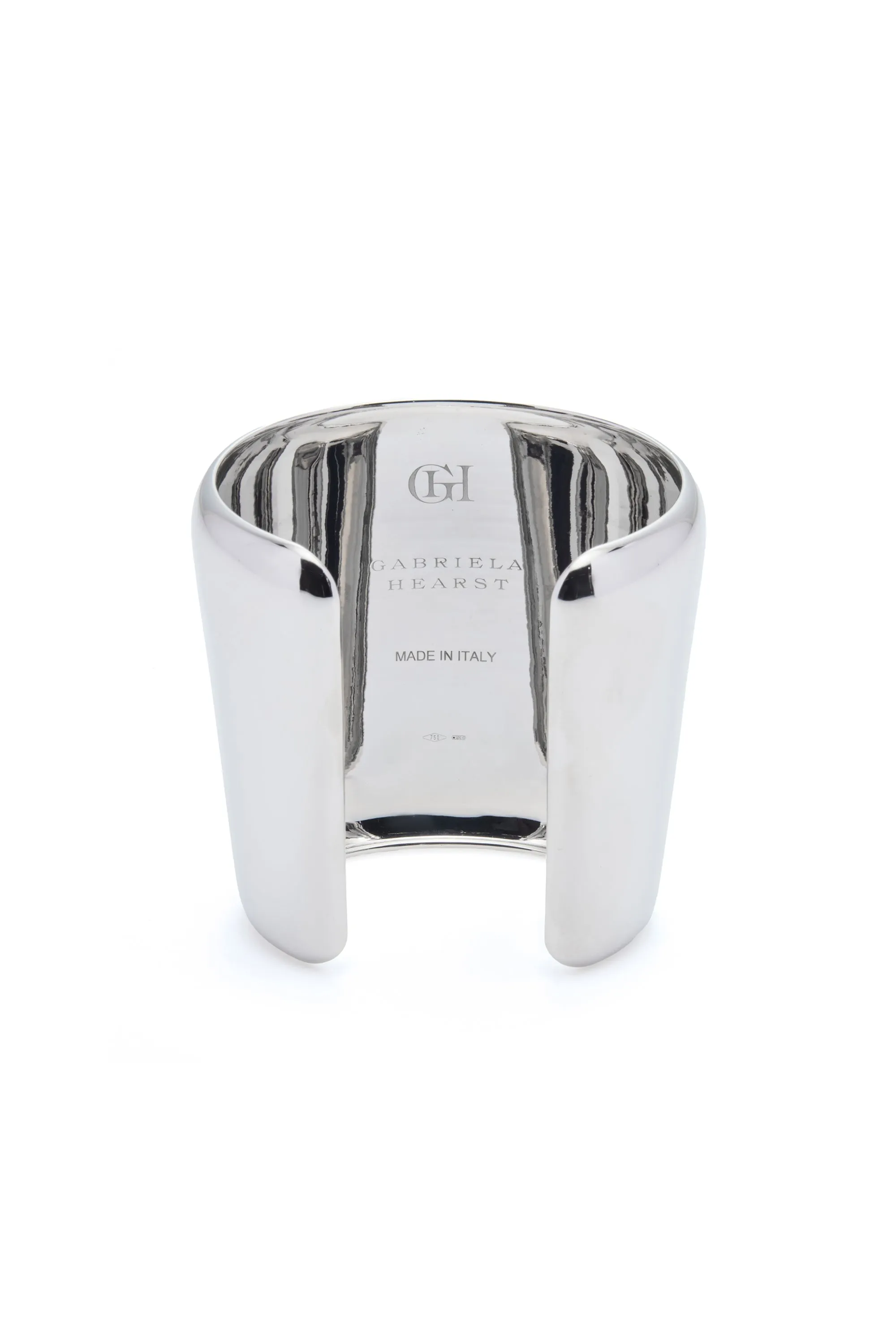 Long Cuff Bracelet in 18K White Gold sold by Gabriela Hearst product image thumbnail 5