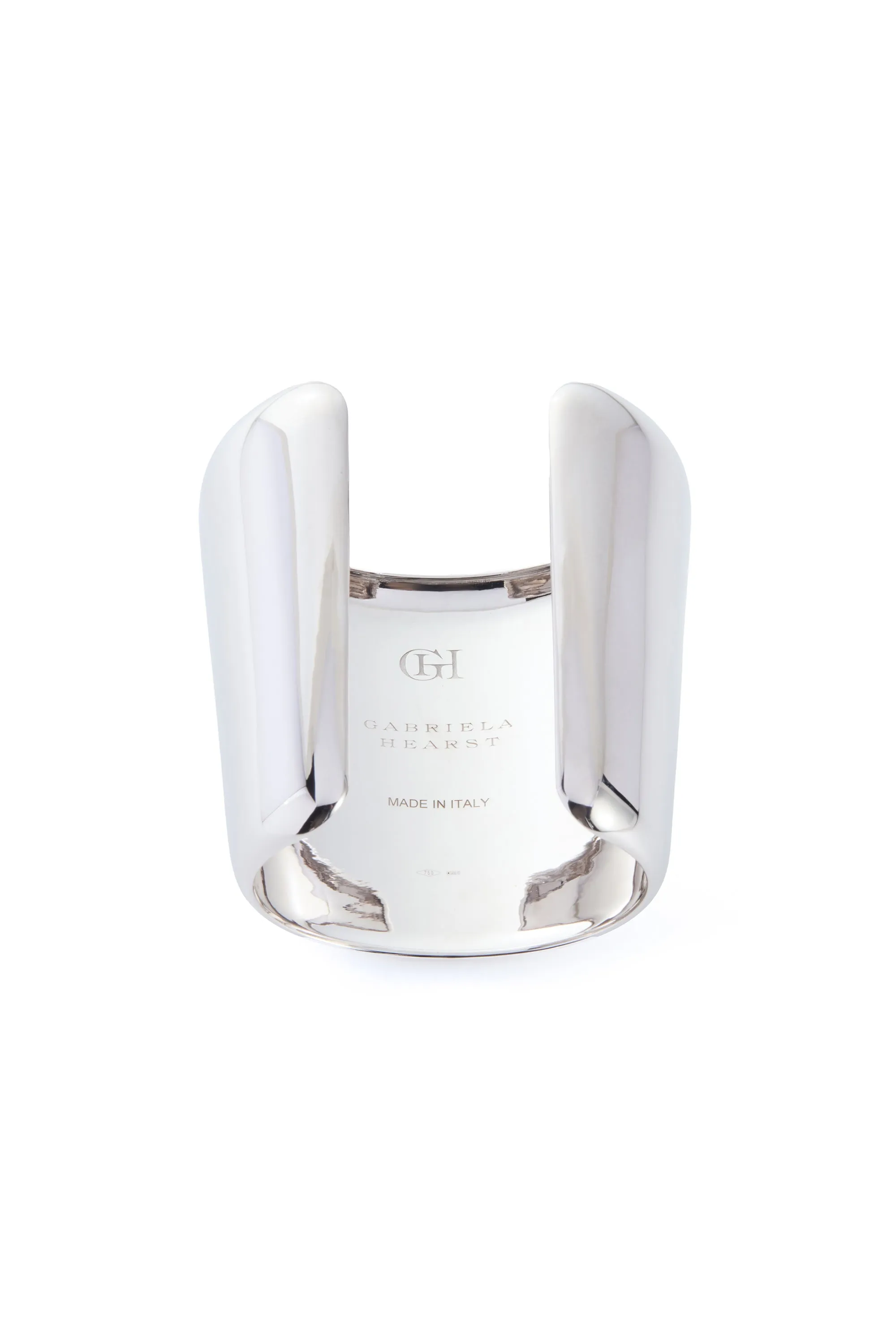 Long Cuff Bracelet in 18K White Gold sold by Gabriela Hearst product image thumbnail 4