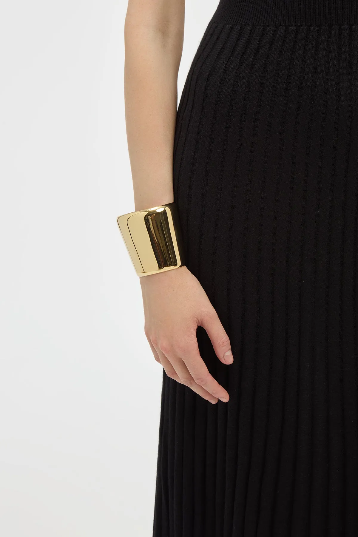 Long Cuff Bracelet in 18K Yellow Gold sold by Gabriela Hearst product image thumbnail 2