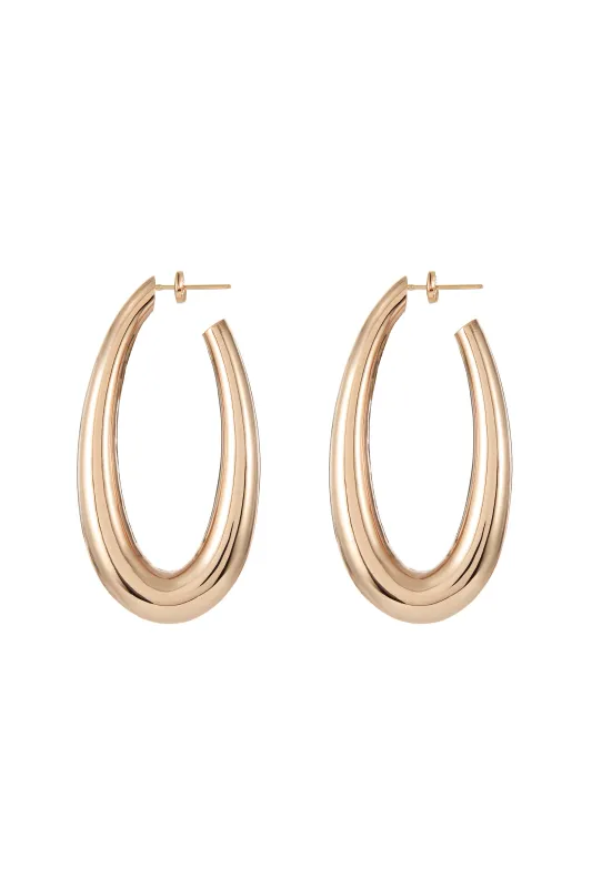 Blown Large Drop Earrings in 18K Rose Gold sold by Gabriela Hearst