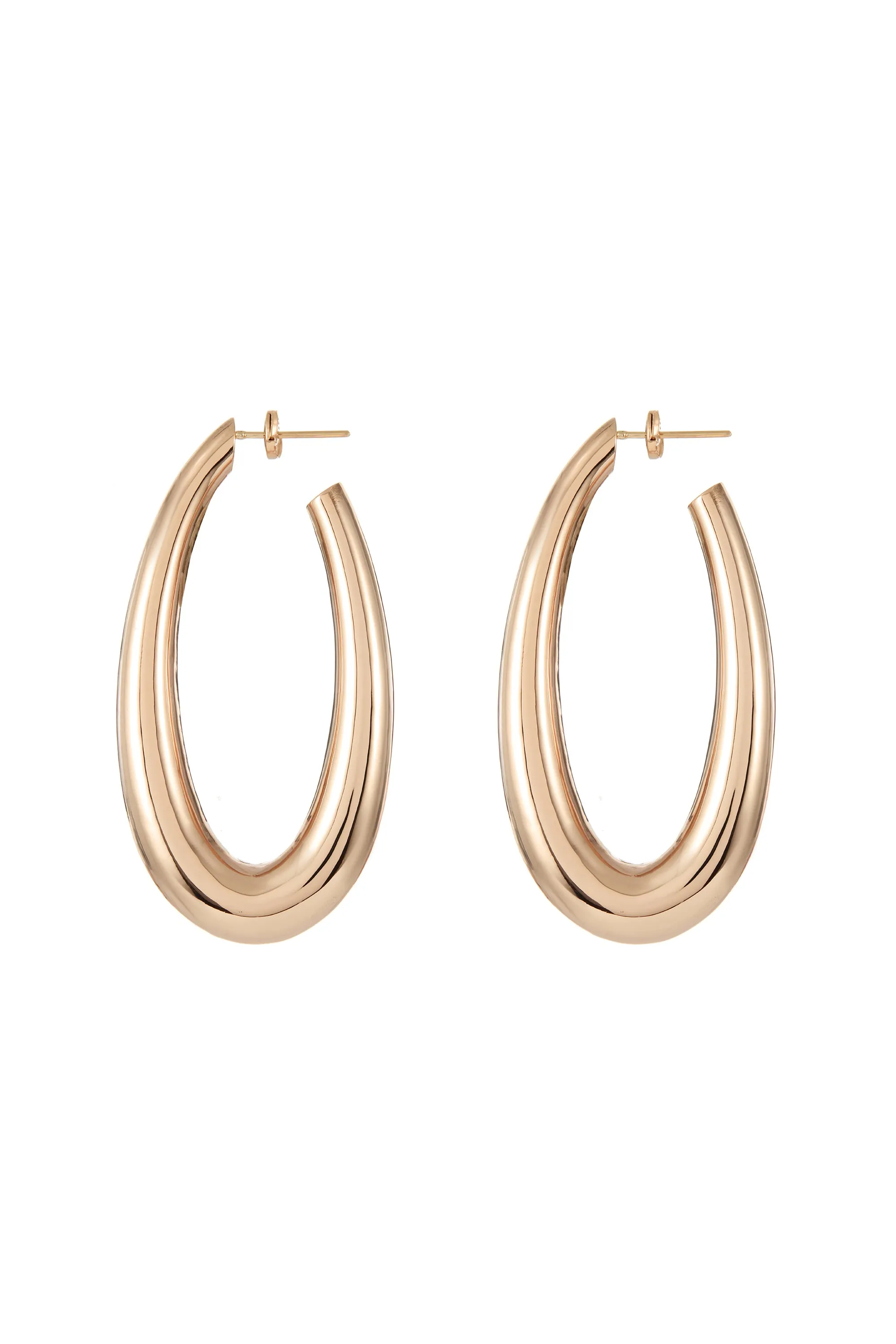 Blown Large Drop Earrings in 18K Rose Gold sold by Gabriela Hearst
