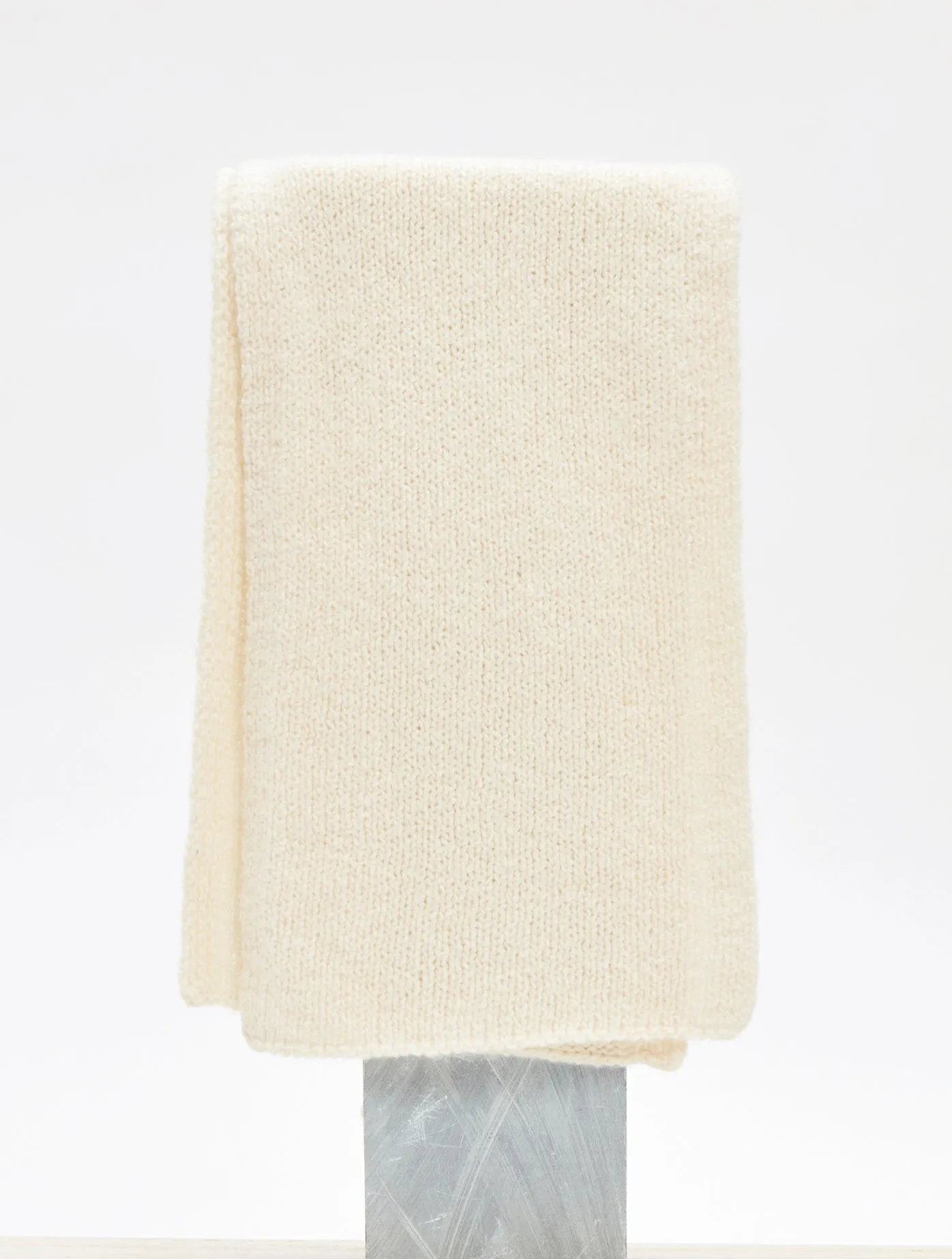 Tulsi Knit Scarf in Ivory Cashmere sold by Gabriela Hearst product image thumbnail 3