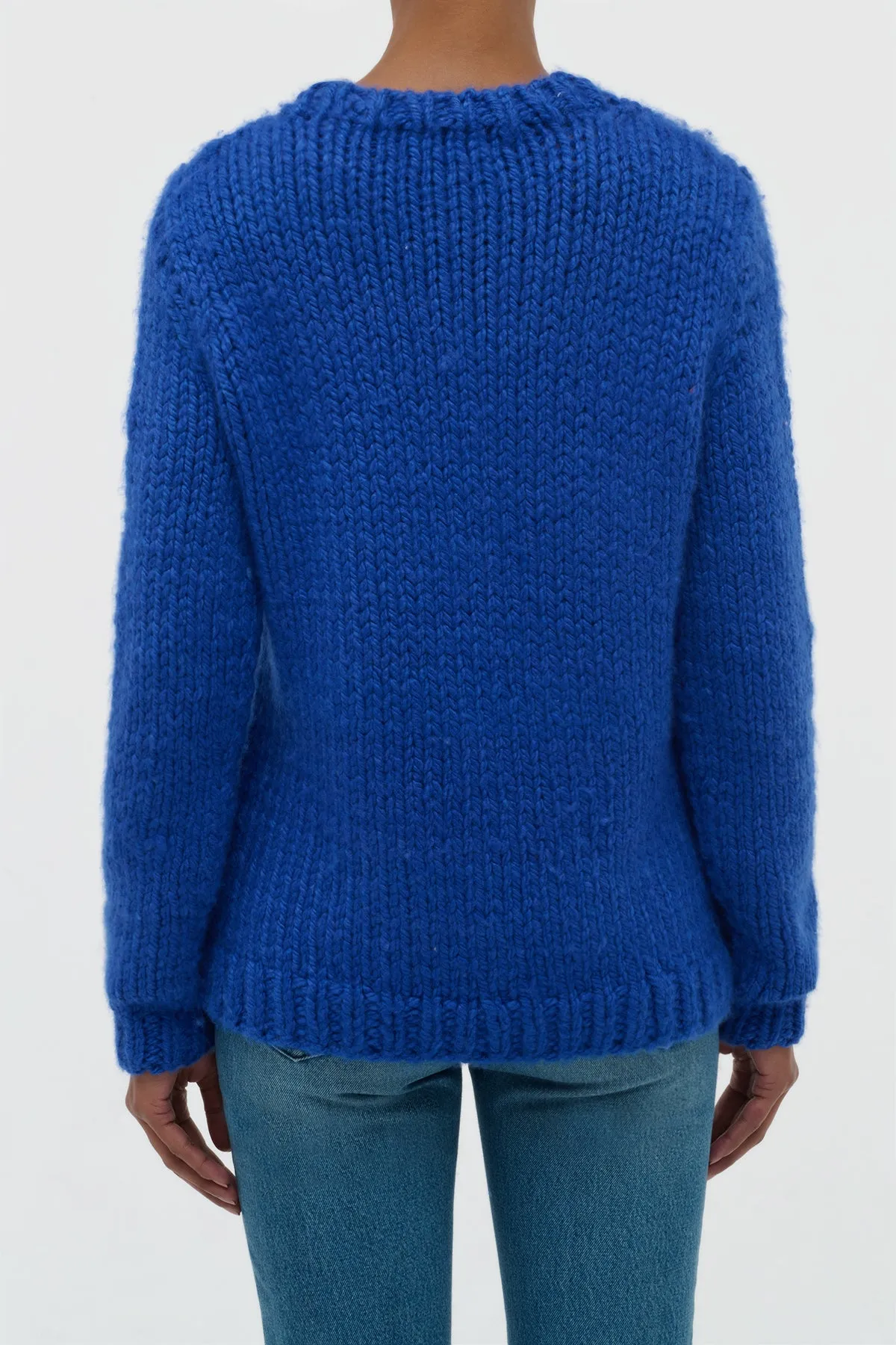 Poros Knit Sweater in Cobalt Cashmere sold by Gabriela Hearst product image thumbnail 4