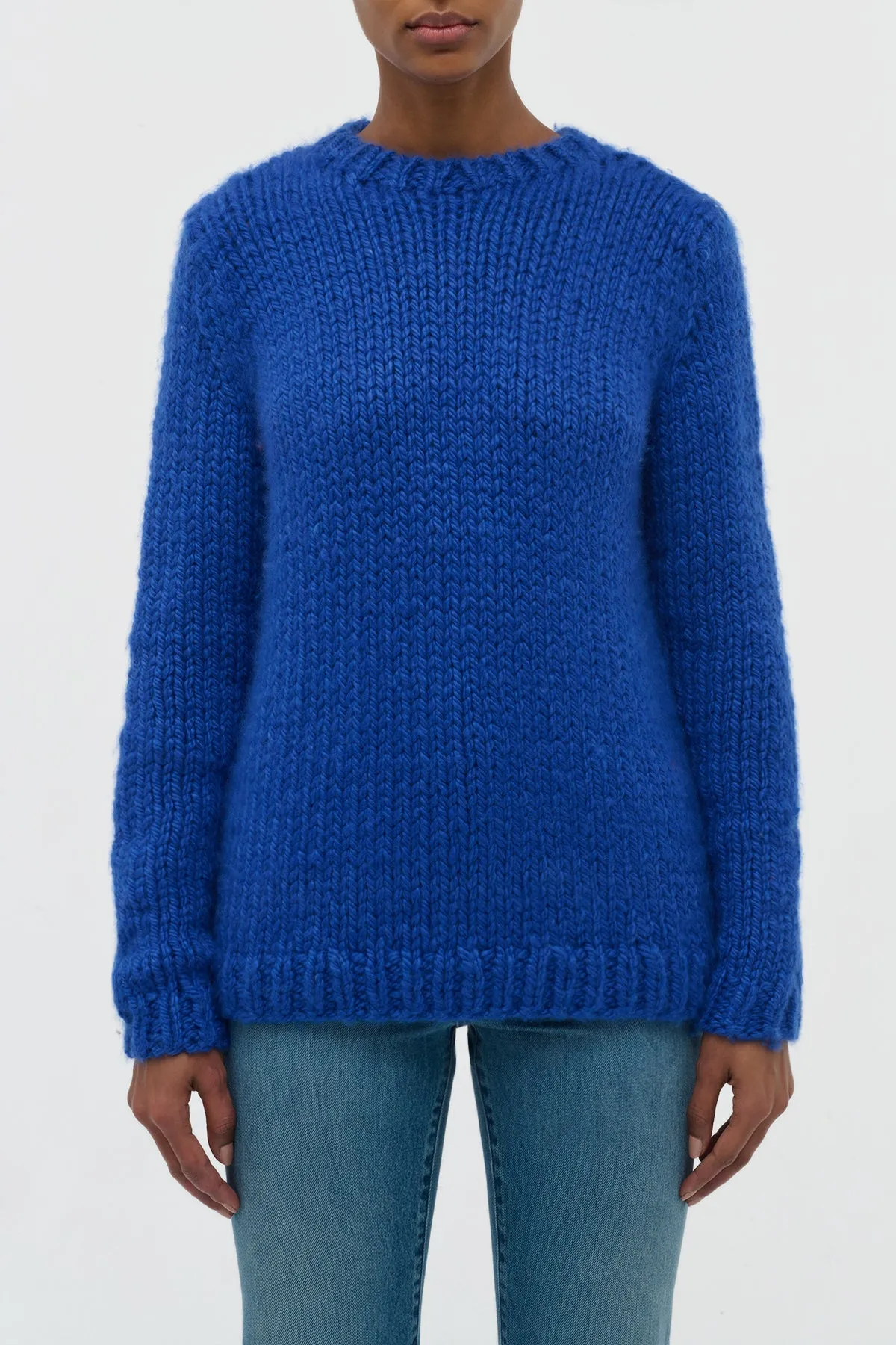 Poros Knit Sweater in Cobalt Cashmere sold by Gabriela Hearst product image thumbnail 2