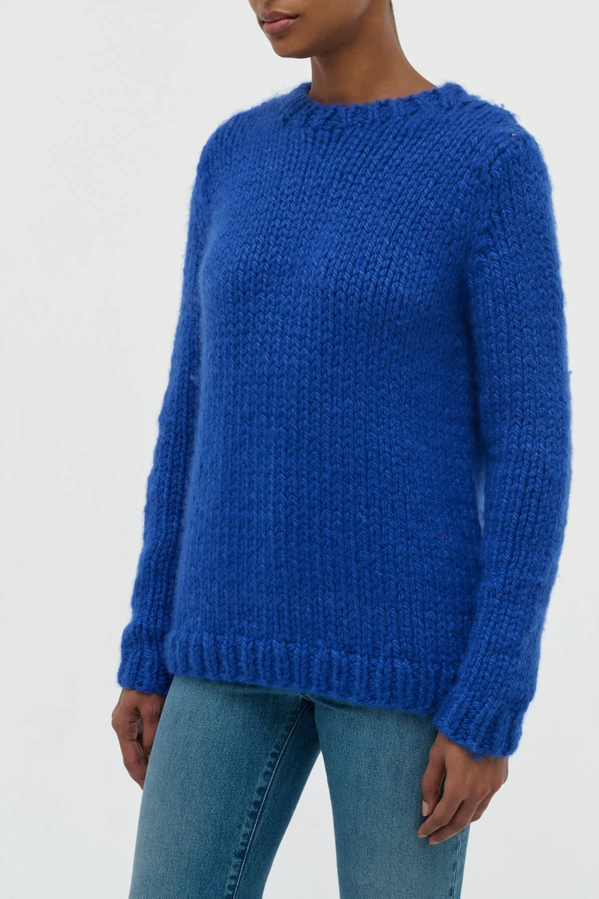 Poros Knit Sweater in Cobalt Cashmere sold by Gabriela Hearst product image thumbnail 3
