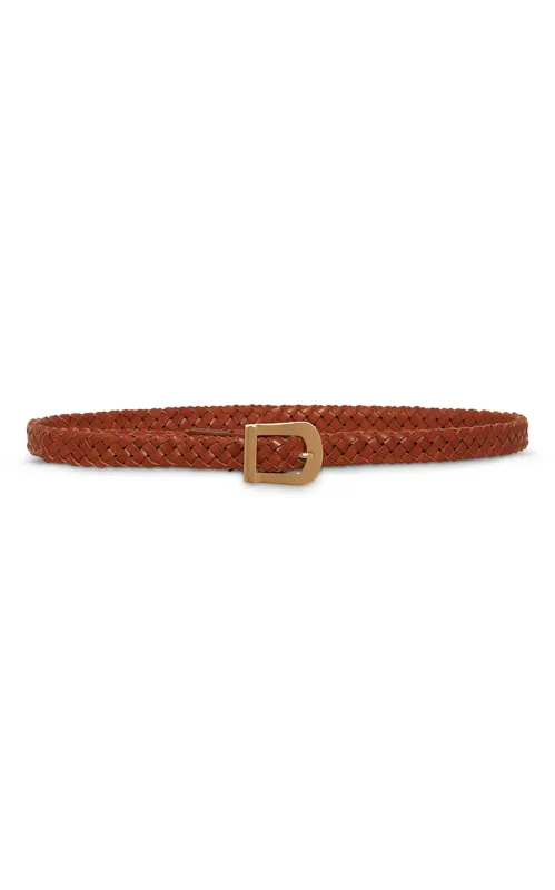 Adler Braided Belt in Cognac Leather sold by Gabriela Hearst