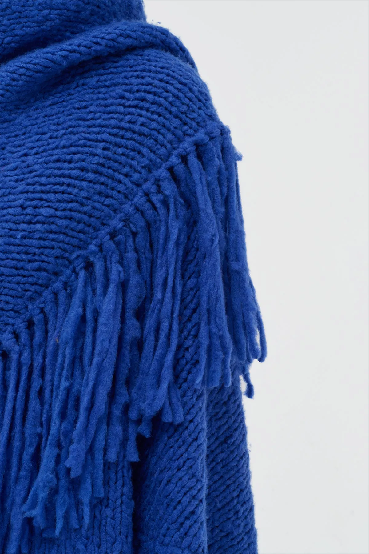 Lauren Knit Wrap in Cobalt Welfat Cashmere sold by Gabriela Hearst product image thumbnail 3