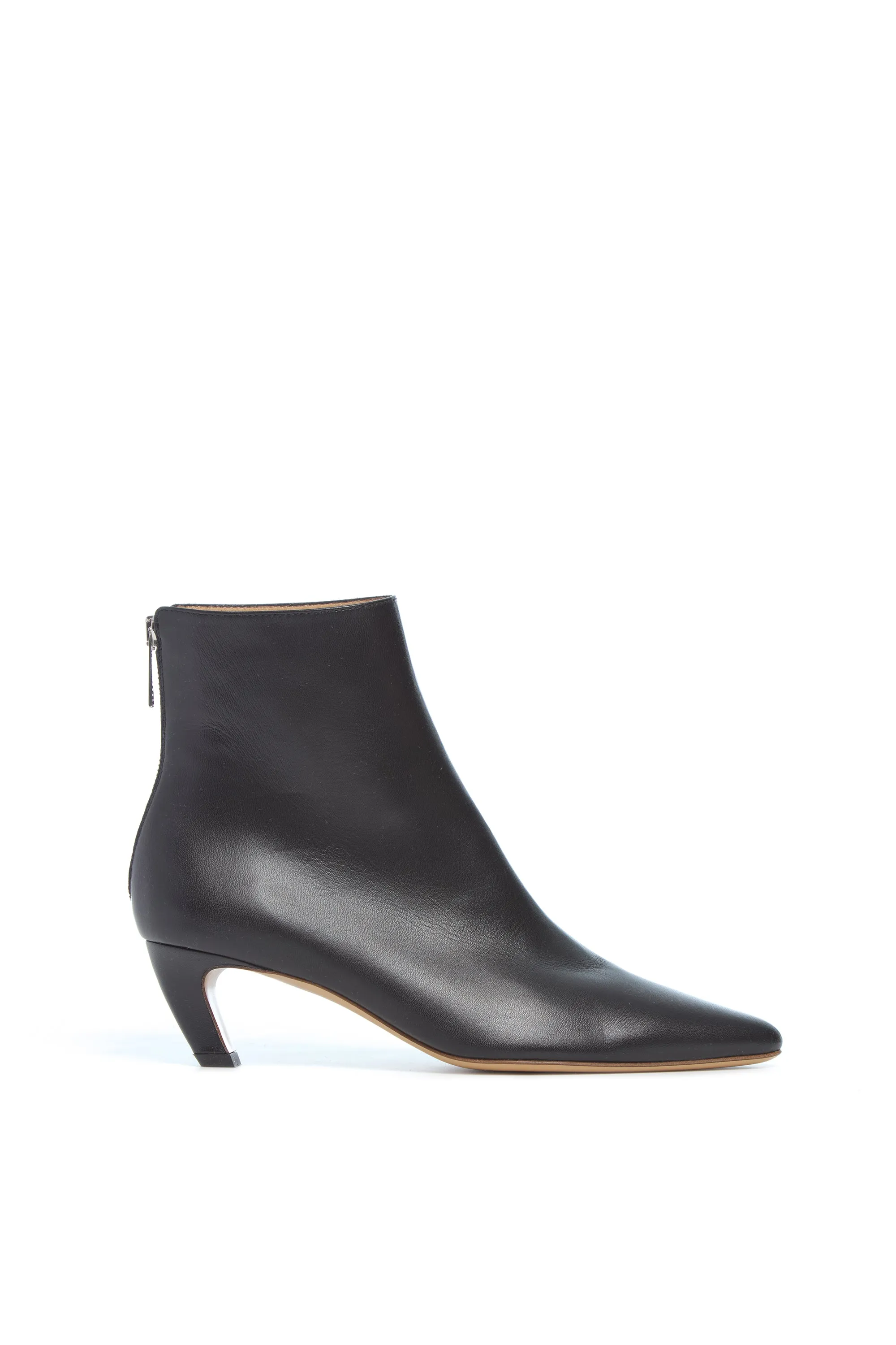 Clayton Ankle Boot in Black Leather sold by Gabriela Hearst