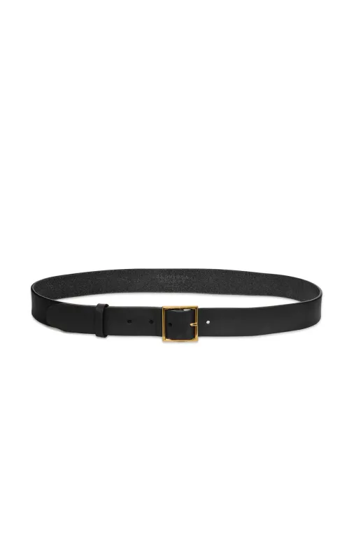 Adler Belt in Black Leather sold by Gabriela Hearst