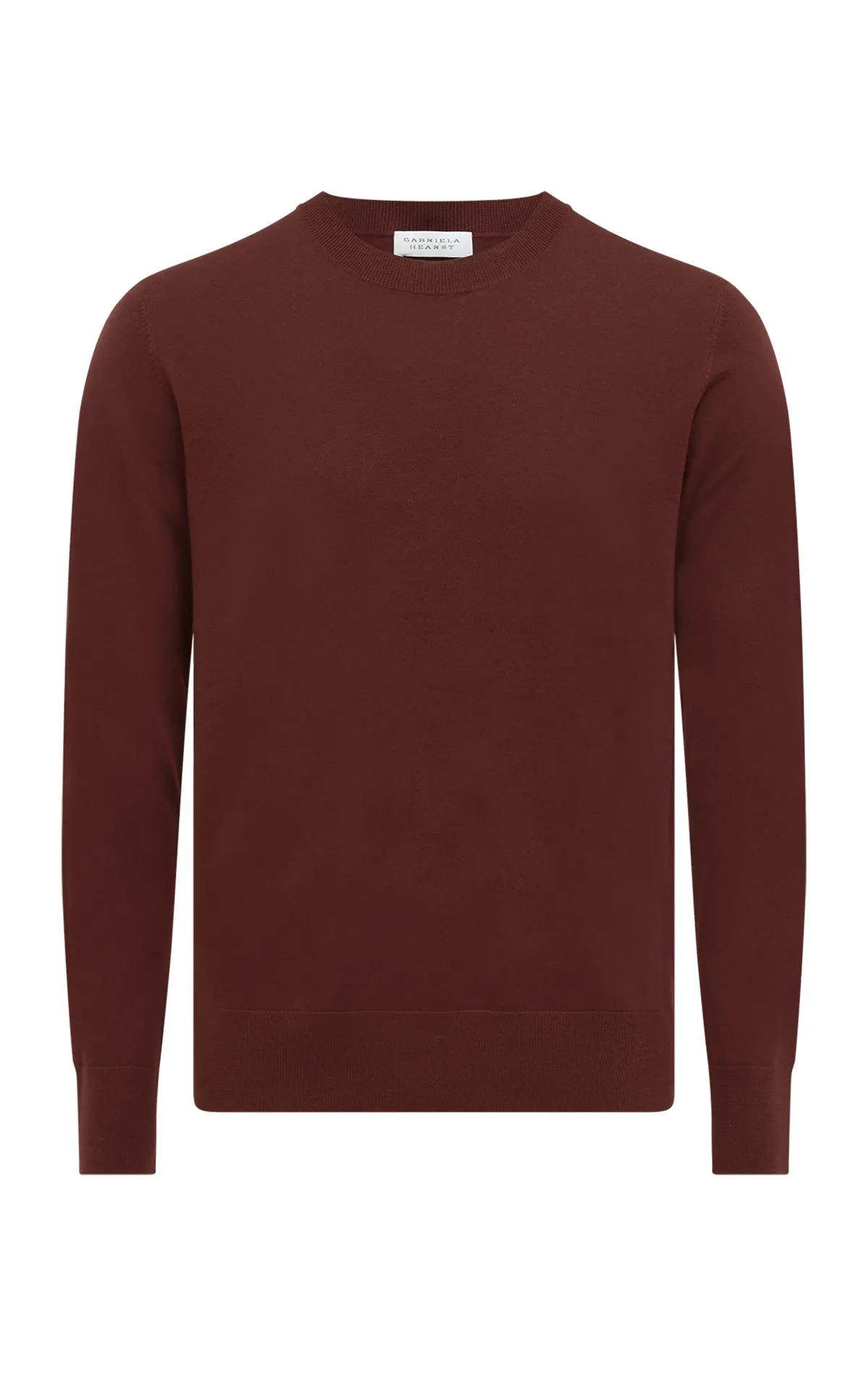 Palco Knit Sweater in Burnt Sienna Merino Wool sold by Gabriela Hearst