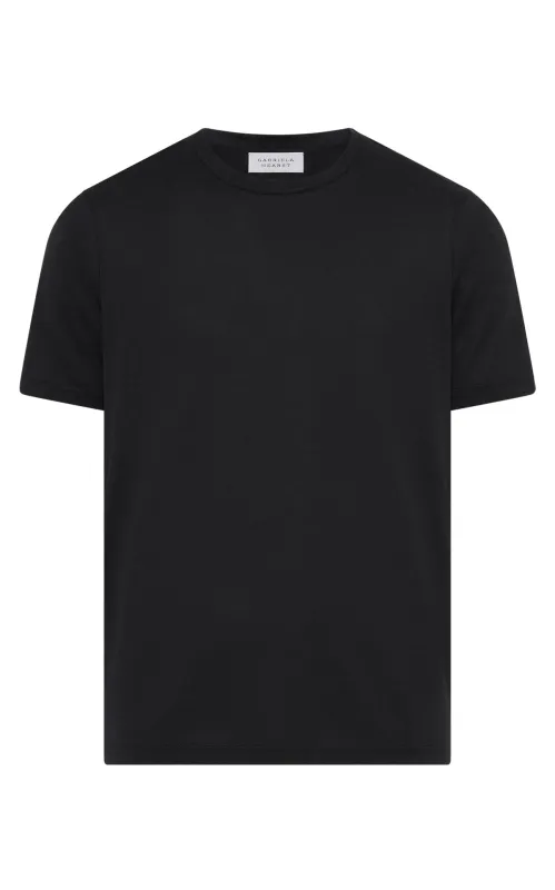 Bandeira T-Shirt in Black Cashmere sold by Gabriela Hearst