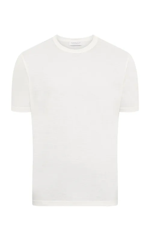 Bandeira T-Shirt Ivory Cashmere sold by Gabriela Hearst